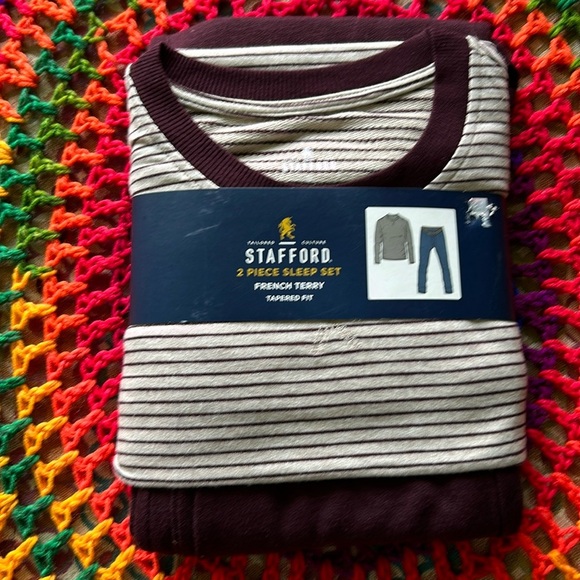 Stafford small two piece French Terry sleep set - Picture 1 of 11